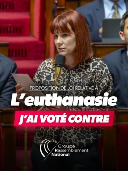 Fin de vie : j’ai voté contre la légalisation de l’euthanasie.