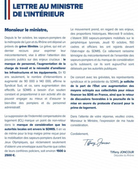 Pompiers du Rhône : leurs revendications doivent être entendues
