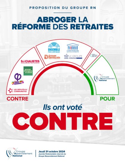 Réforme des retraites : le RN seul à défendre les Français