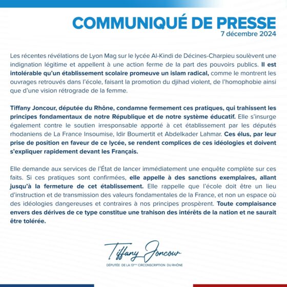 Lycée Al-Kindi : toute la lumière doit être faite